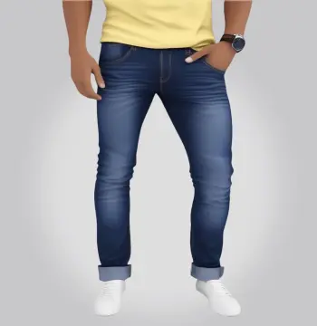 جينز رجالي Azure بقصة Slim Fit منحوتة