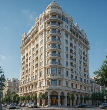 طاولة طعام فاخرة VIP في مطعم Skyline